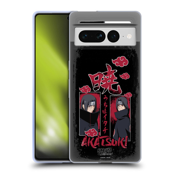 Naruto Shippuden Art Itachi Uchiha Akatsuki Soft Gel Case for Google Pixel 7 Pro