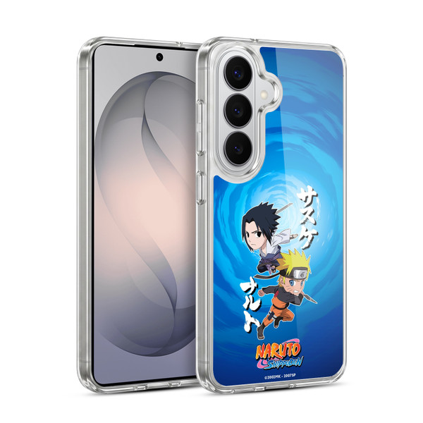 Naruto Shippuden Art Chibi Sasuke Naruto Soft Gel Case for Samsung Galaxy S26 Plus