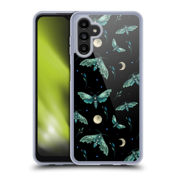Episodic Drawing Art Lime Hawk Moth Pattern Soft Gel Case for Samsung Galaxy A13 5G (2021)