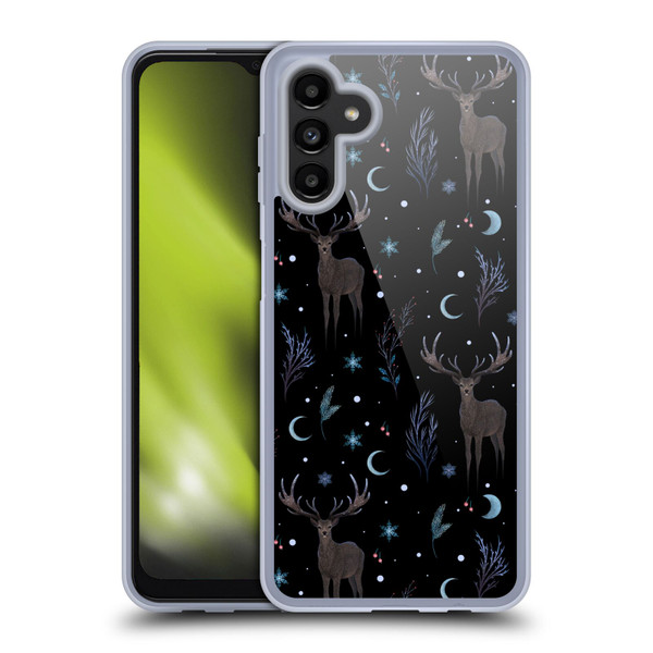 Episodic Drawing Art Winter Deer Pattern Soft Gel Case for Samsung Galaxy A13 5G (2021)