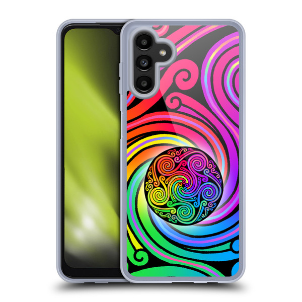 Beth Wilson Rainbow Celtic Knots Spirals Soft Gel Case for Samsung Galaxy A13 5G (2021)
