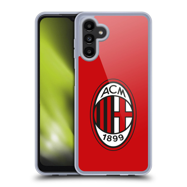 AC Milan Crest Full Colour Red Soft Gel Case for Samsung Galaxy A13 5G (2021)