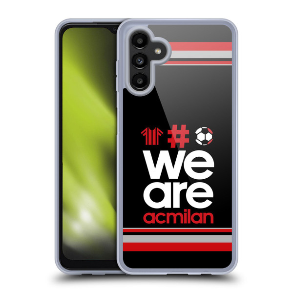 AC Milan Crest Stripes 2 Soft Gel Case for Samsung Galaxy A13 5G (2021)