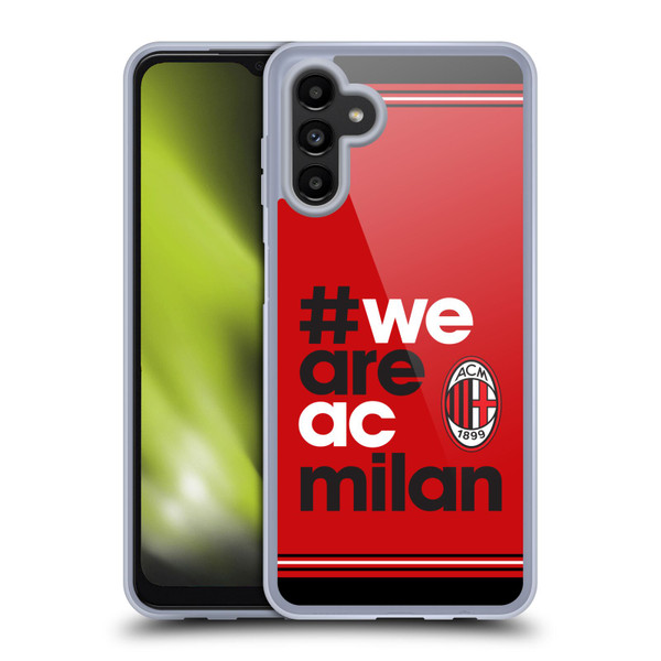 AC Milan Crest Stripes Soft Gel Case for Samsung Galaxy A13 5G (2021)