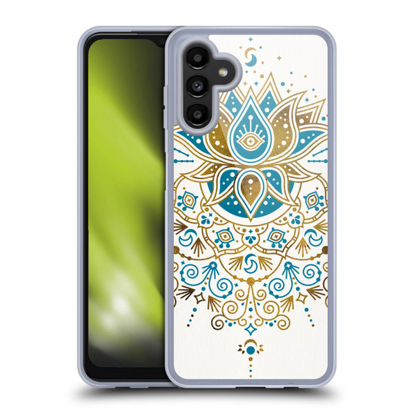 Cat Coquillette Patterns 6 Lotus Bloom Mandala 4 Soft Gel Case for Samsung Galaxy A13 5G (2021)