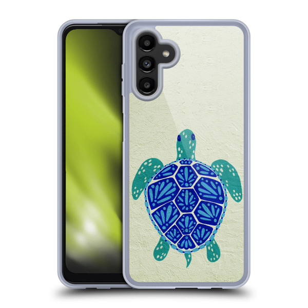 Cat Coquillette Sea Turtle Blue Soft Gel Case for Samsung Galaxy A13 5G (2021)