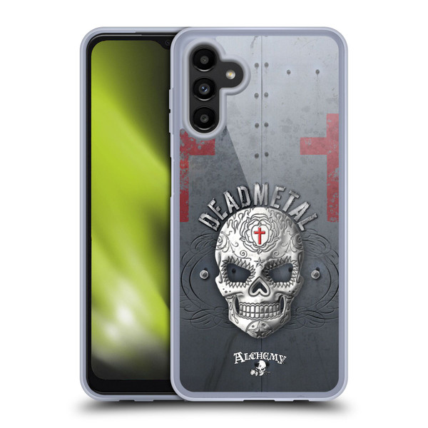 Alchemy Gothic Skull Dead Metal Soft Gel Case for Samsung Galaxy A13 5G (2021)