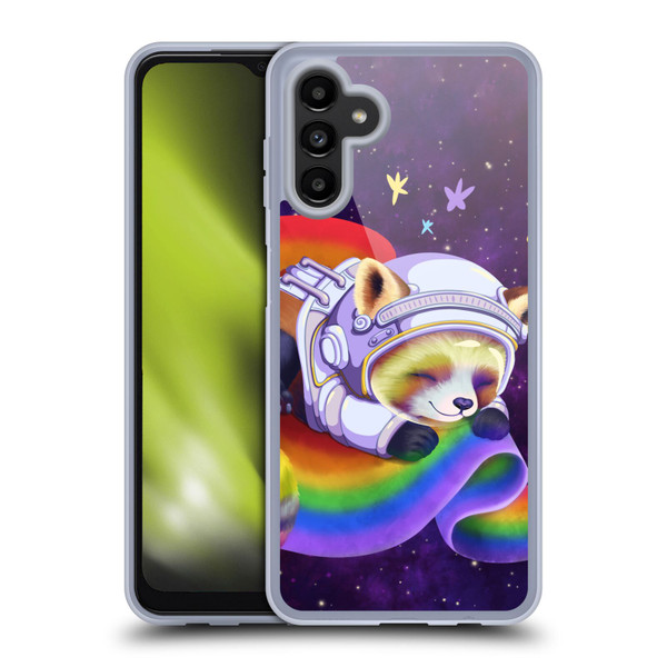Carla Morrow Rainbow Animals Red Panda Sleeping Soft Gel Case for Samsung Galaxy A13 5G (2021)