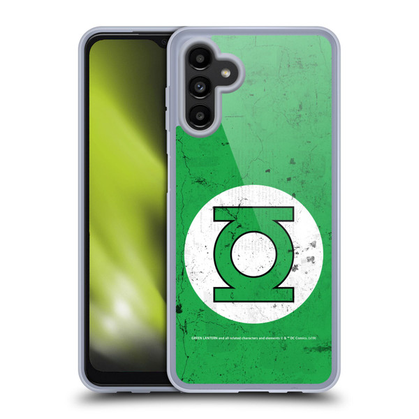 Green Lantern DC Comics Logos Classic Distressed Look Soft Gel Case for Samsung Galaxy A13 5G (2021)