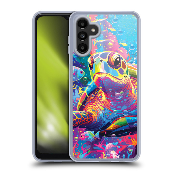 Michael David Ward Animals Turtle Magic Soft Gel Case for Samsung Galaxy A13 5G (2021)