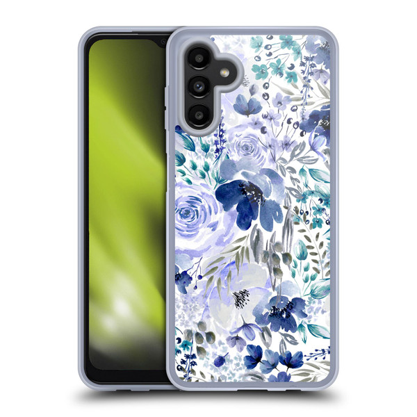 Anis Illustration Bloomers Indigo Soft Gel Case for Samsung Galaxy A13 5G (2021)