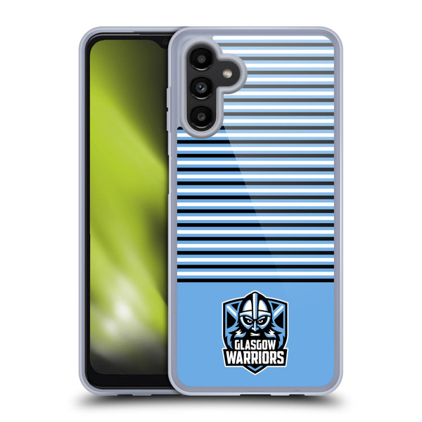 Glasgow Warriors Logo Stripes Blue 2 Soft Gel Case for Samsung Galaxy A13 5G (2021)