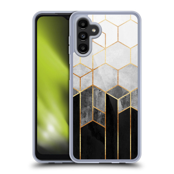 Elisabeth Fredriksson Sparkles Charcoal Hexagons Soft Gel Case for Samsung Galaxy A13 5G (2021)