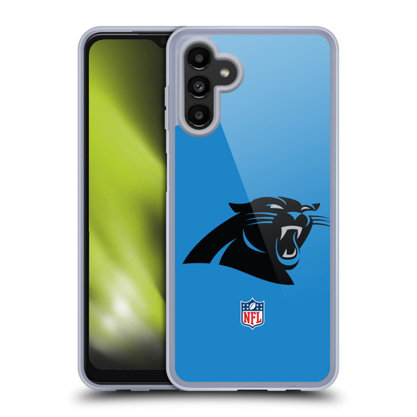 NFL Carolina Panthers Logo Plain Soft Gel Case for Samsung Galaxy A13 5G (2021)