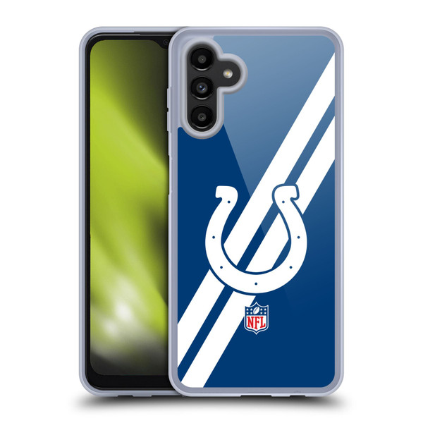 NFL Indianapolis Colts Logo Stripes Soft Gel Case for Samsung Galaxy A13 5G (2021)