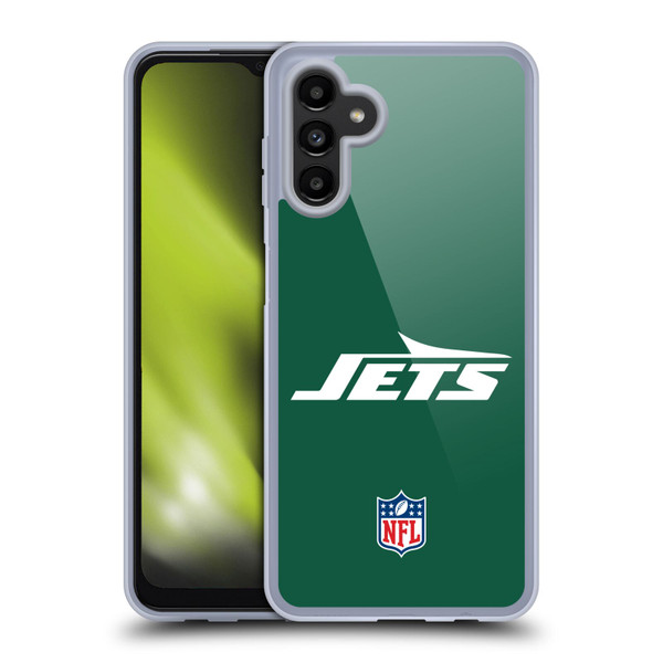 NFL New York Jets Logo Plain Soft Gel Case for Samsung Galaxy A13 5G (2021)