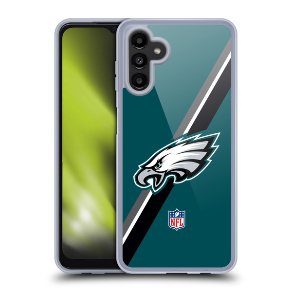 NFL Philadelphia Eagles Logo Stripes Soft Gel Case for Samsung Galaxy A13 5G (2021)