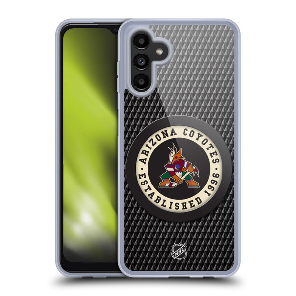 NHL Arizona Coyotes Puck Texture Soft Gel Case for Samsung Galaxy A13 5G (2021)