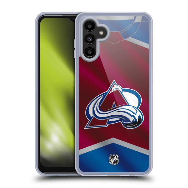 NHL Colorado Avalanche Jersey Soft Gel Case for Samsung Galaxy A13 5G (2021)