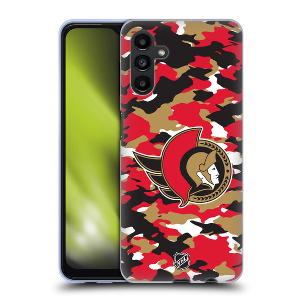 NHL Ottawa Senators Camouflage Soft Gel Case for Samsung Galaxy A13 5G (2021)