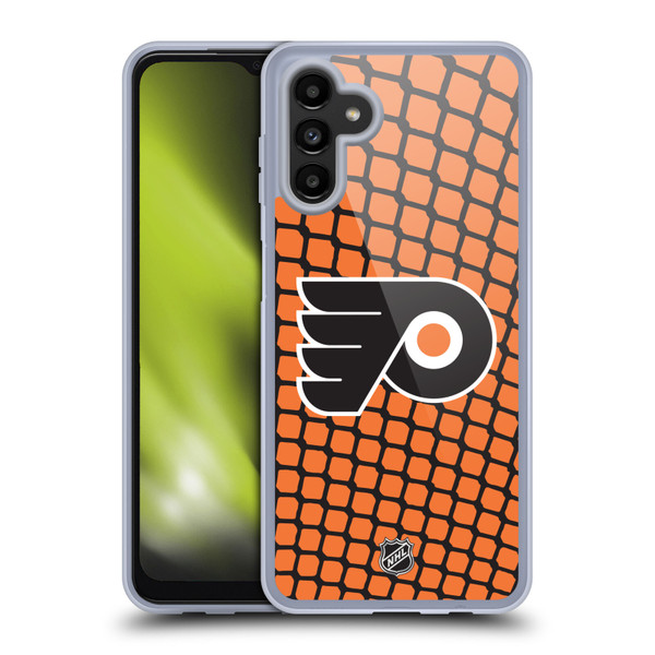 NHL Philadelphia Flyers Net Pattern Soft Gel Case for Samsung Galaxy A13 5G (2021)