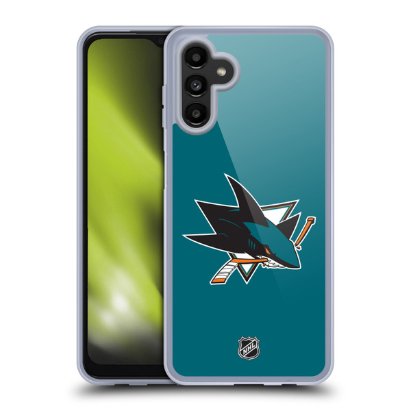 NHL San Jose Sharks Plain Soft Gel Case for Samsung Galaxy A13 5G (2021)