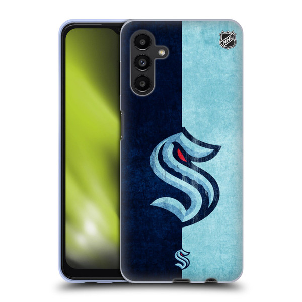 NHL Seattle Kraken Half Distressed Soft Gel Case for Samsung Galaxy A13 5G (2021)