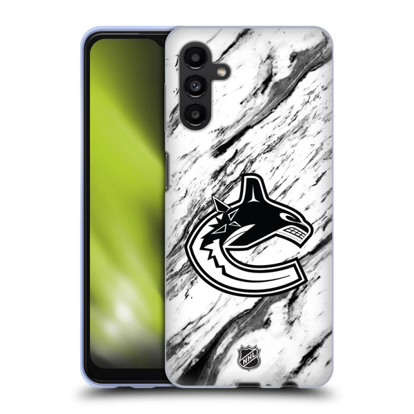NHL Vancouver Canucks Marble Soft Gel Case for Samsung Galaxy A13 5G (2021)