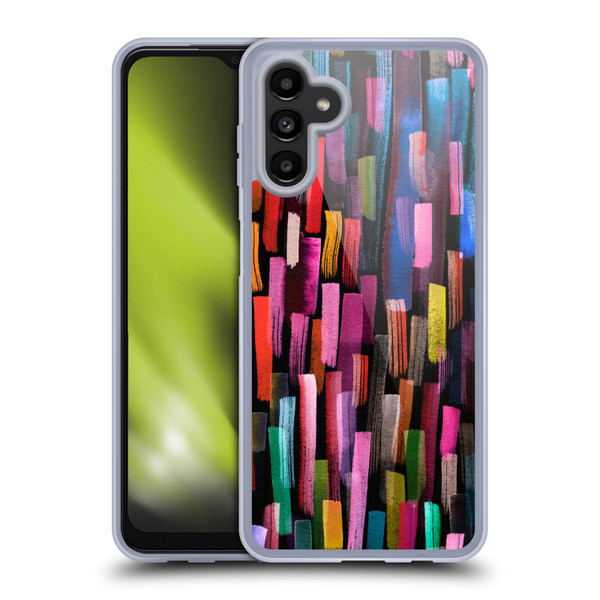 Ninola Summer Patterns Brushstrokes Black Soft Gel Case for Samsung Galaxy A13 5G (2021)
