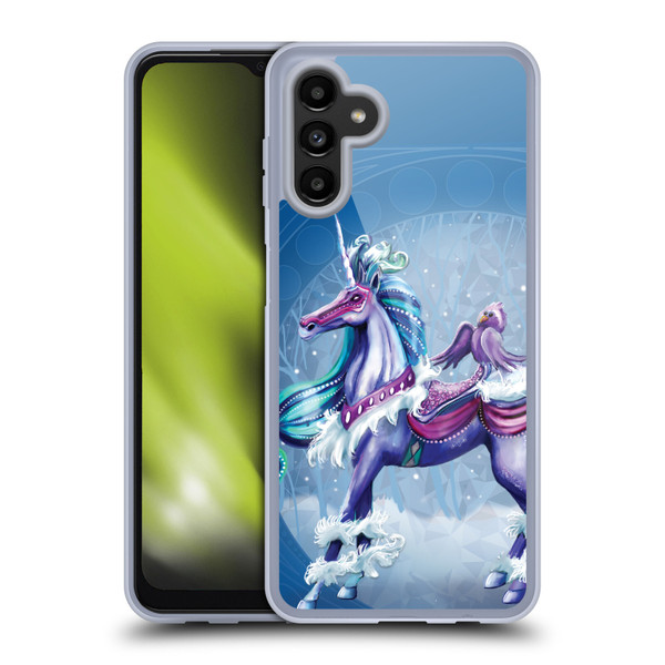 Rose Khan Unicorns Winter Blue Soft Gel Case for Samsung Galaxy A13 5G (2021)