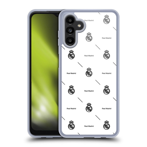 Real Madrid CF Legend Black Logo Pattern Soft Gel Case for Samsung Galaxy A13 5G (2021)