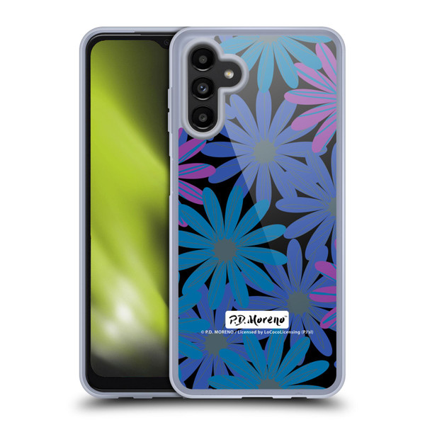 P.D. Moreno Patterns Midnight Daisies Soft Gel Case for Samsung Galaxy A13 5G (2021)