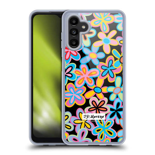 P.D. Moreno Patterns Retro Flowers Soft Gel Case for Samsung Galaxy A13 5G (2021)