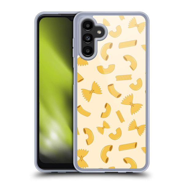 PLdesign Food Patterns Macaroni Pasta Gold Soft Gel Case for Samsung Galaxy A13 5G (2021)