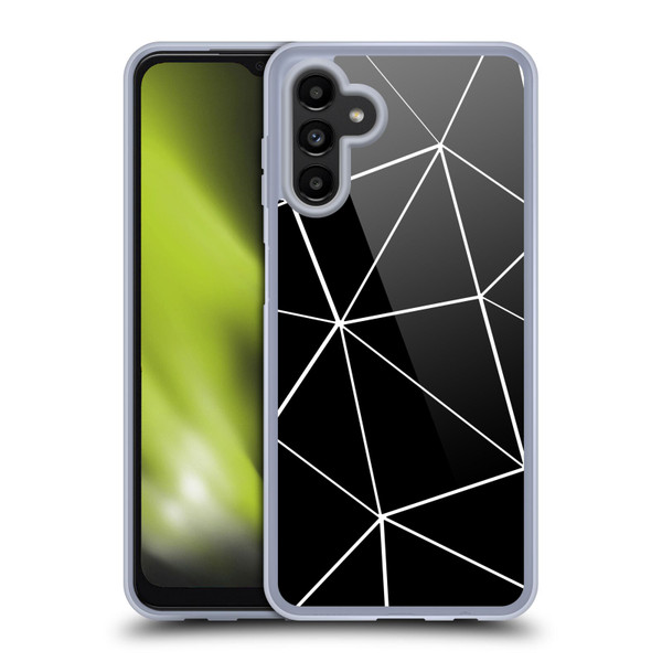 PLdesign Geometric Patterns Black Triangles White Lines Soft Gel Case for Samsung Galaxy A13 5G (2021)
