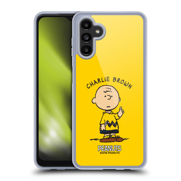Peanuts Characters Charlie Brown Soft Gel Case for Samsung Galaxy A13 5G (2021)
