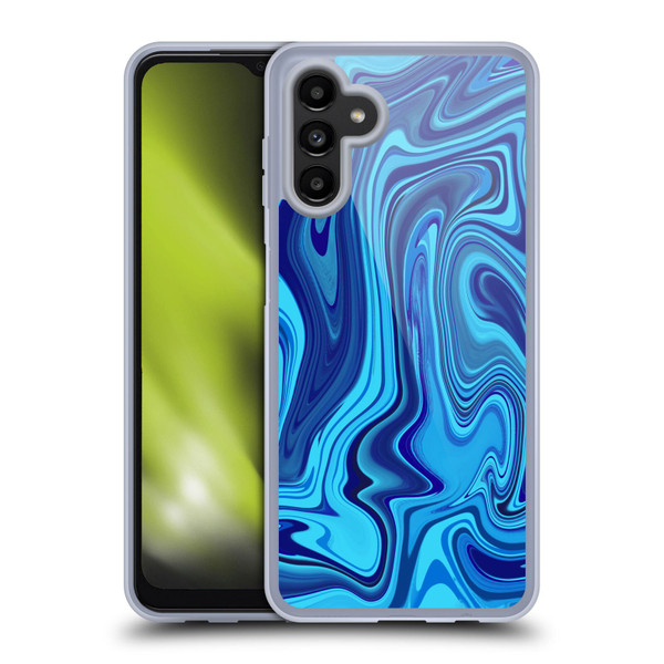 Suzan Lind Marble Blue Soft Gel Case for Samsung Galaxy A13 5G (2021)