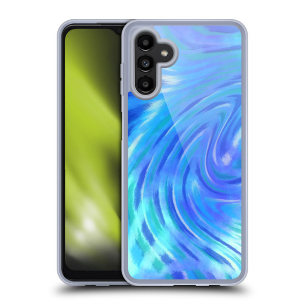 Suzan Lind Tie Dye 2 Deep Blue Soft Gel Case for Samsung Galaxy A13 5G (2021)