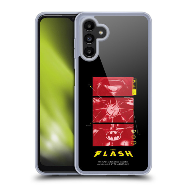 The Flash 2023 Graphics Suit Logos Soft Gel Case for Samsung Galaxy A13 5G (2021)