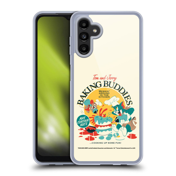 Tom and Jerry Retro Baking Buddies Soft Gel Case for Samsung Galaxy A13 5G (2021)