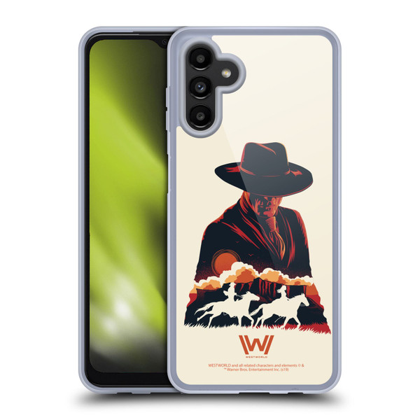 Westworld Graphics Man In Black Soft Gel Case for Samsung Galaxy A13 5G (2021)