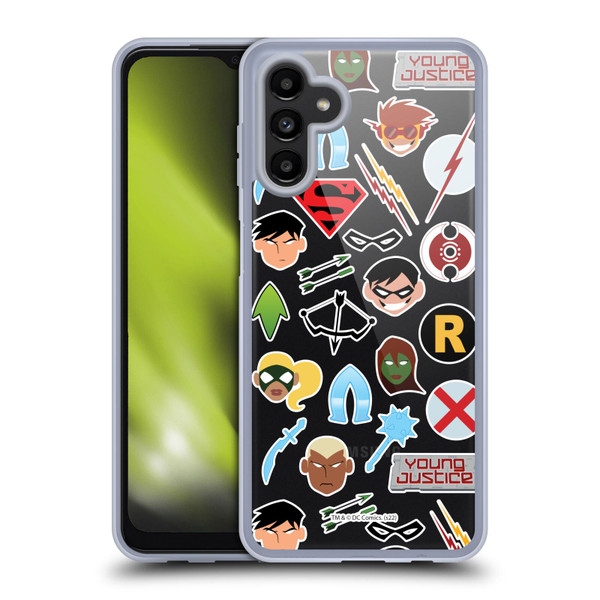 Young Justice Graphics Icons Soft Gel Case for Samsung Galaxy A13 5G (2021)