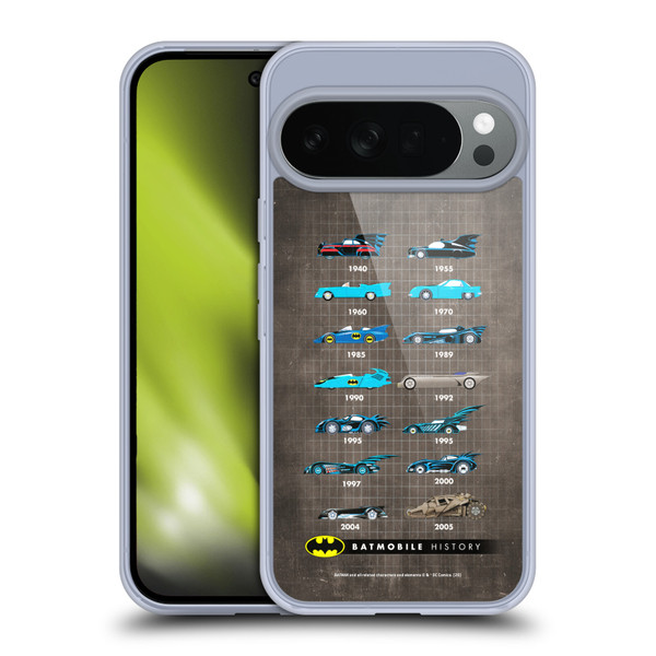 Batman DC Comics Batmobile History Evolution Soft Gel Case for Google Pixel 10