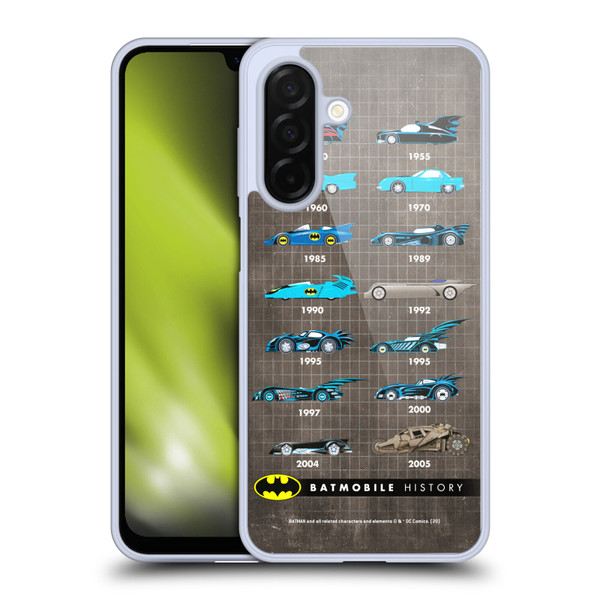 Batman DC Comics Batmobile History Evolution Soft Gel Case for Samsung Galaxy A26 5G