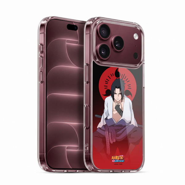 Naruto Shippuden Character Art Sasuke Uchiha Soft Gel Case for Apple iPhone 18 Pro