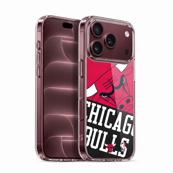 NBA Chicago Bulls Half Oversized Soft Gel Case for Apple iPhone 18 Pro