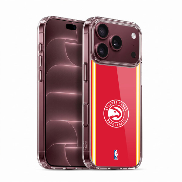 NBA Atlanta Hawks Logo Red Design Soft Gel Case for Apple iPhone 18 Pro