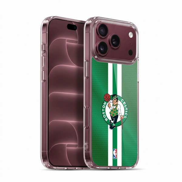 NBA Boston Celtics Stripes Soft Gel Case for Apple iPhone 18 Pro Max