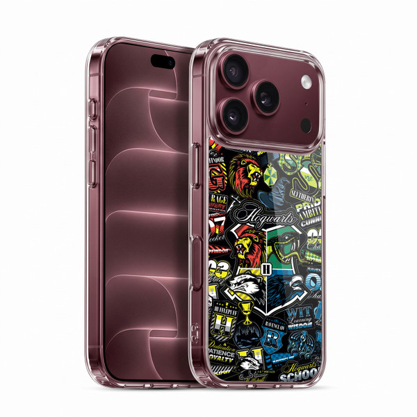 Harry Potter Badge Up Hogwarts Soft Gel Case for Apple iPhone 18 Pro