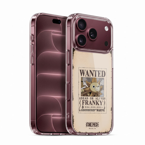 One Piece Wanted Poster Franky Soft Gel Case for Apple iPhone 18 Pro